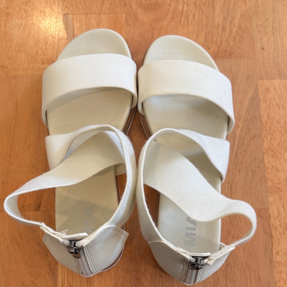 White Strappy Sandals women’s MIA size 7